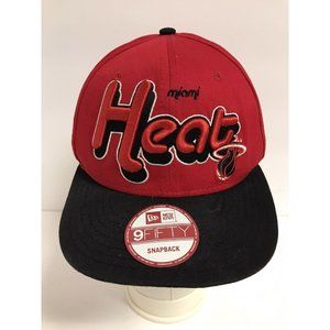 Miami Heat 9Fifty New Era Red Snapback Hat